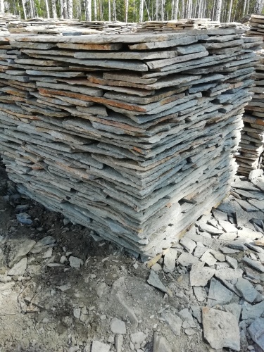 Плитняк златолит Уральский для цоколя, отмостки купить в Первоуральске